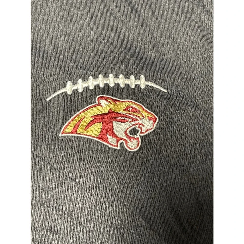 Nike Mens Quarter Zip Pullover Sweatshirt Black College Football Mascot Small
